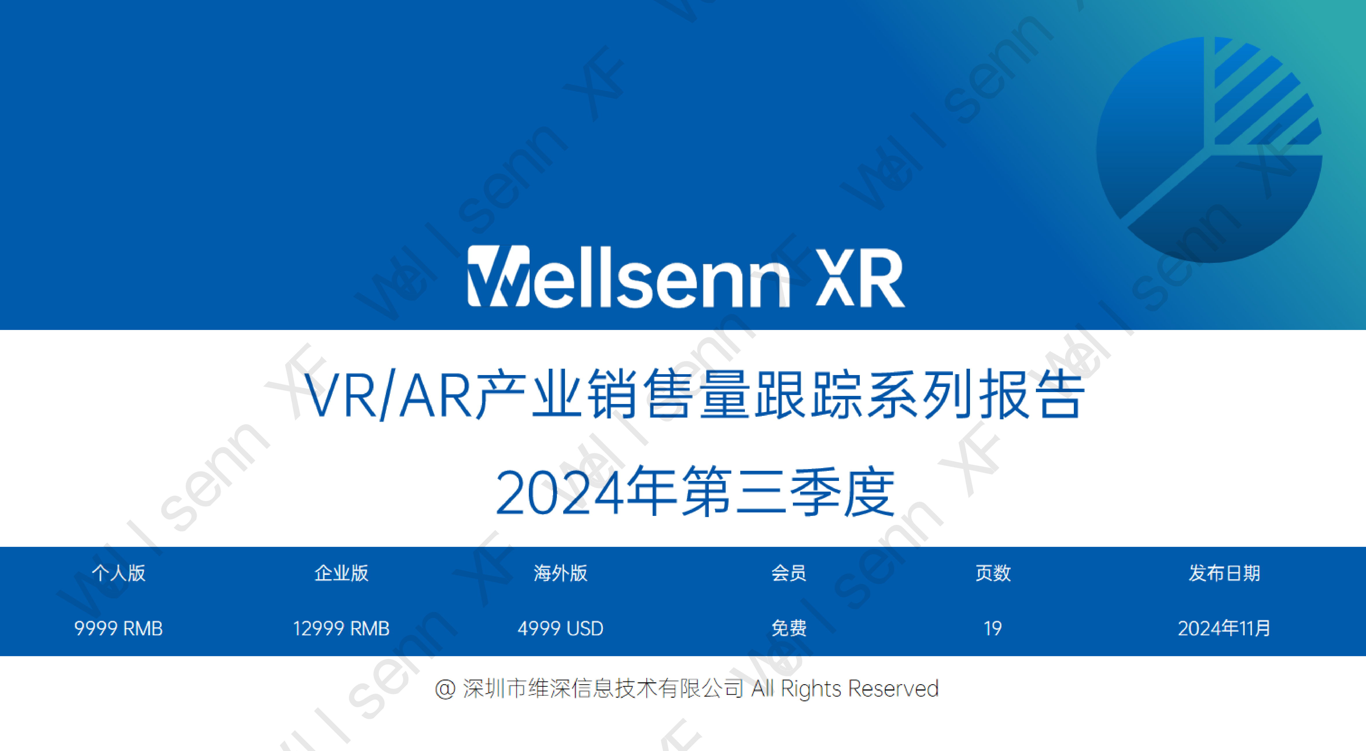 维深WellsennXR2024年第三季度VRAR产业销售量跟踪系列报告13页